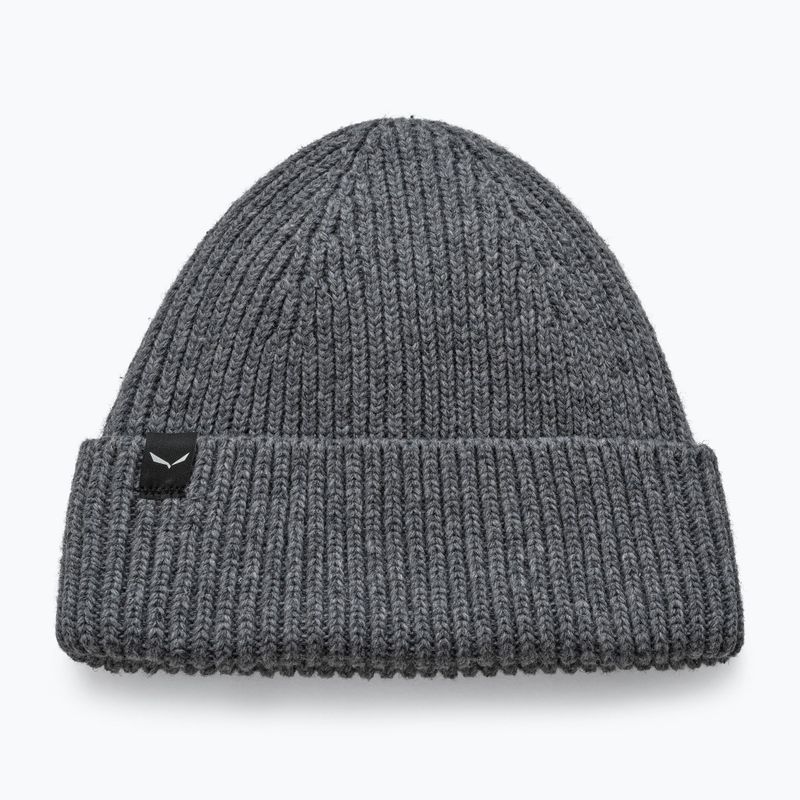 Зимна шапка Salewa Re-Zebru Knit light grey melange 2