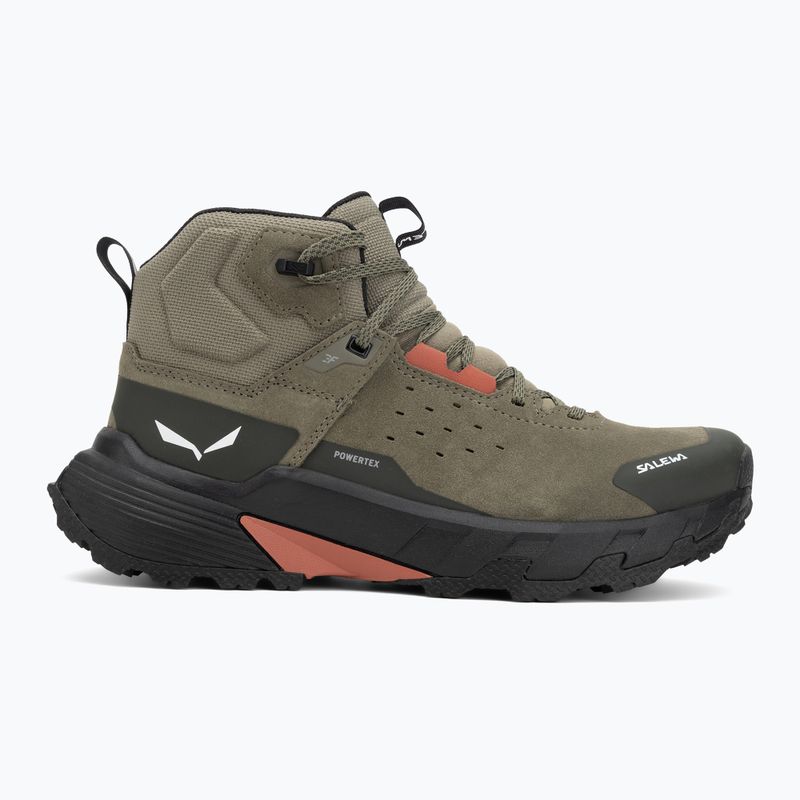 Дамски обувки за трекинг Salewa Pedroc 2 Leather Mid PTX faded green/dark olive 2