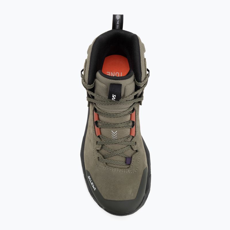 Дамски обувки за трекинг Salewa Pedroc 2 Leather Mid PTX faded green/dark olive 5