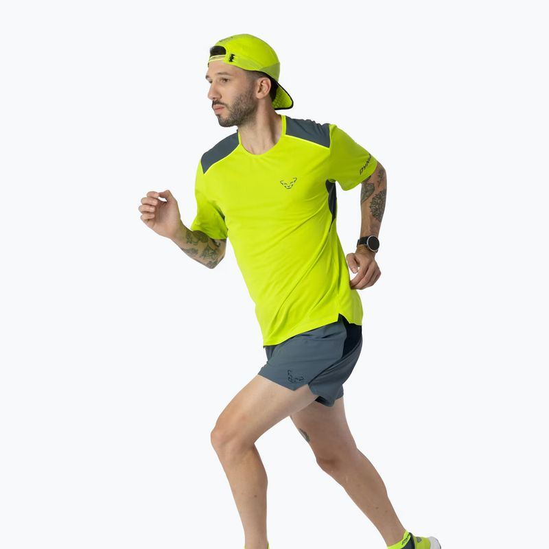Мъжка тениска за бягане DYNAFIT Sky ultra yellow 2