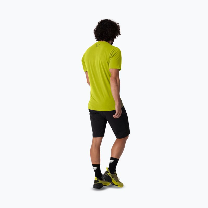 Мъжка тениска за трекинг DYNAFIT Transalper Graphic golden lime/5a30 3