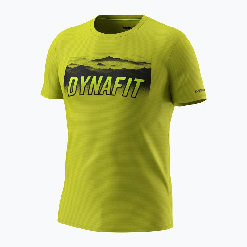 Мъжка тениска за трекинг DYNAFIT Transalper Graphic golden lime/5a30 4