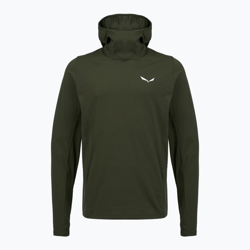 Мъжки трекинг суитшърт Salewa Puez Sun Hoodie dark olive