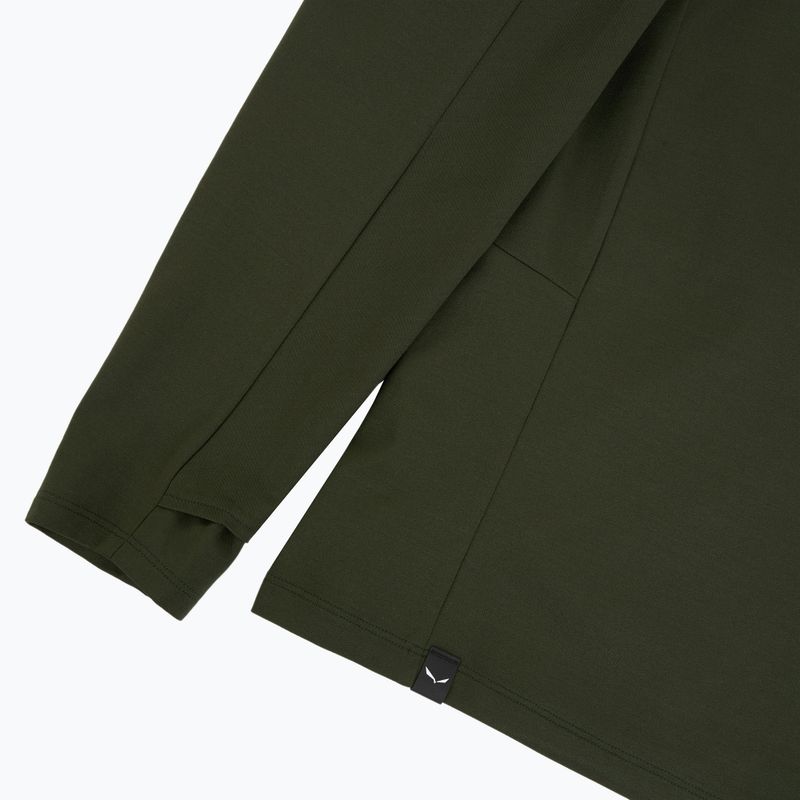 Мъжки трекинг суитшърт Salewa Puez Sun Hoodie dark olive 4