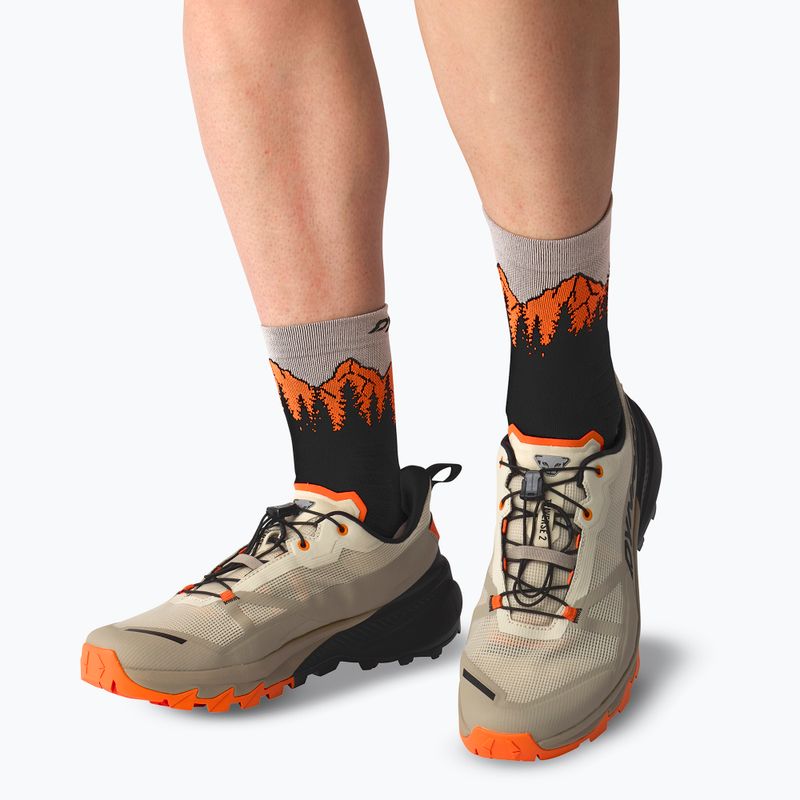 Скиорски чорапи DYNAFIT Traverse Mid black out ultra orange/4220 6