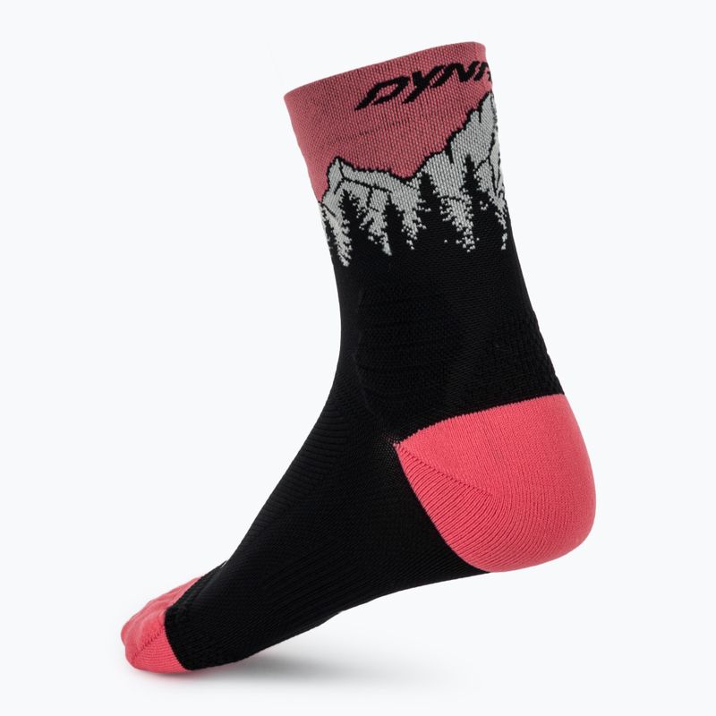 Скиорски чорапи DYNAFIT Traverse Mid black out ultra coral/6a10 2