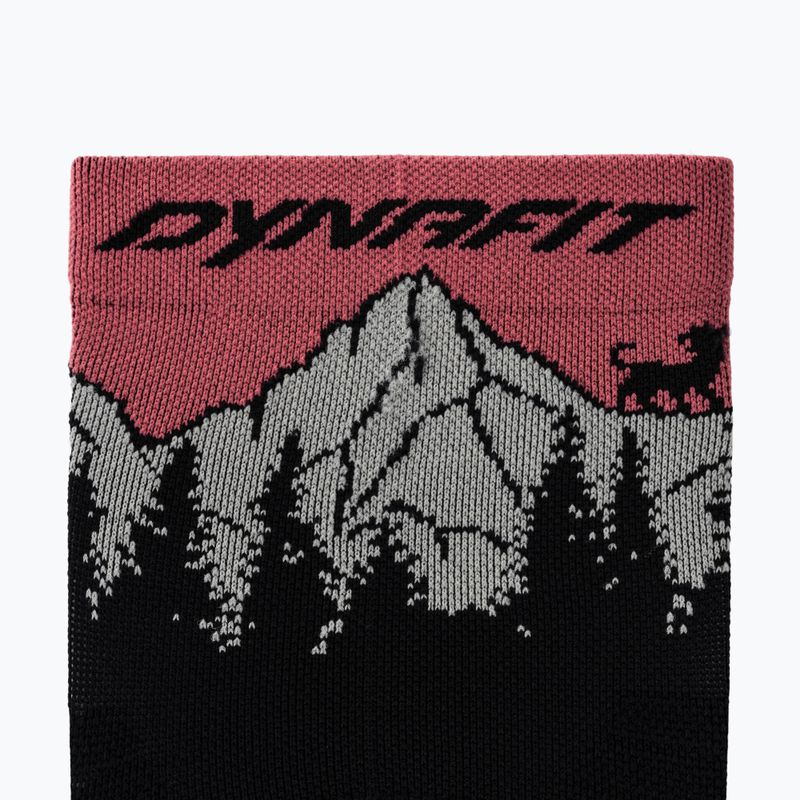 Скиорски чорапи DYNAFIT Traverse Mid black out ultra coral/6a10 3