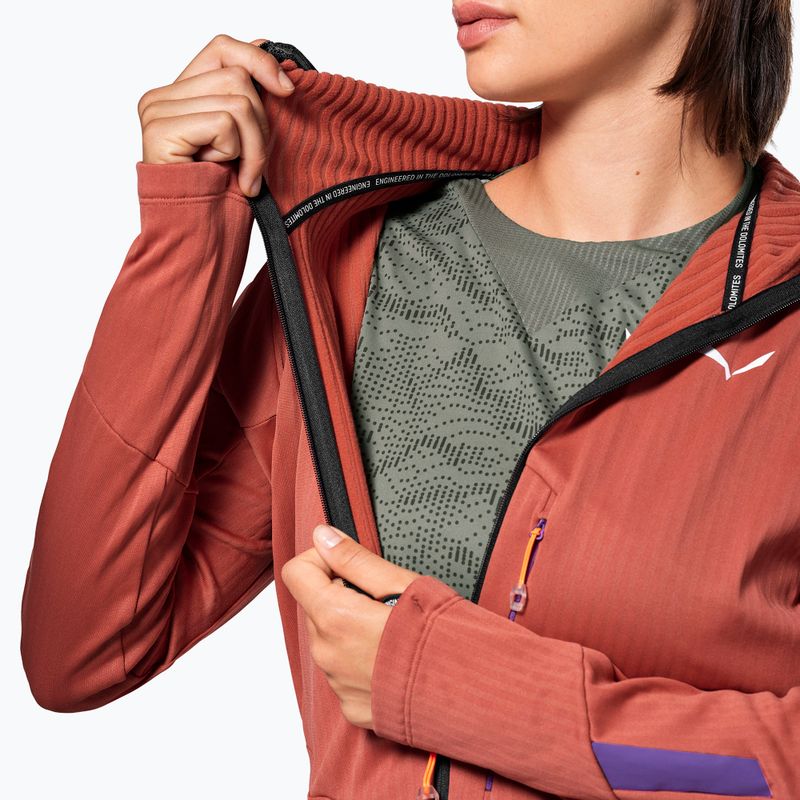 Дамско ветроустойчиво яке Salewa Pedroc PL 3 HD etruscan red 5