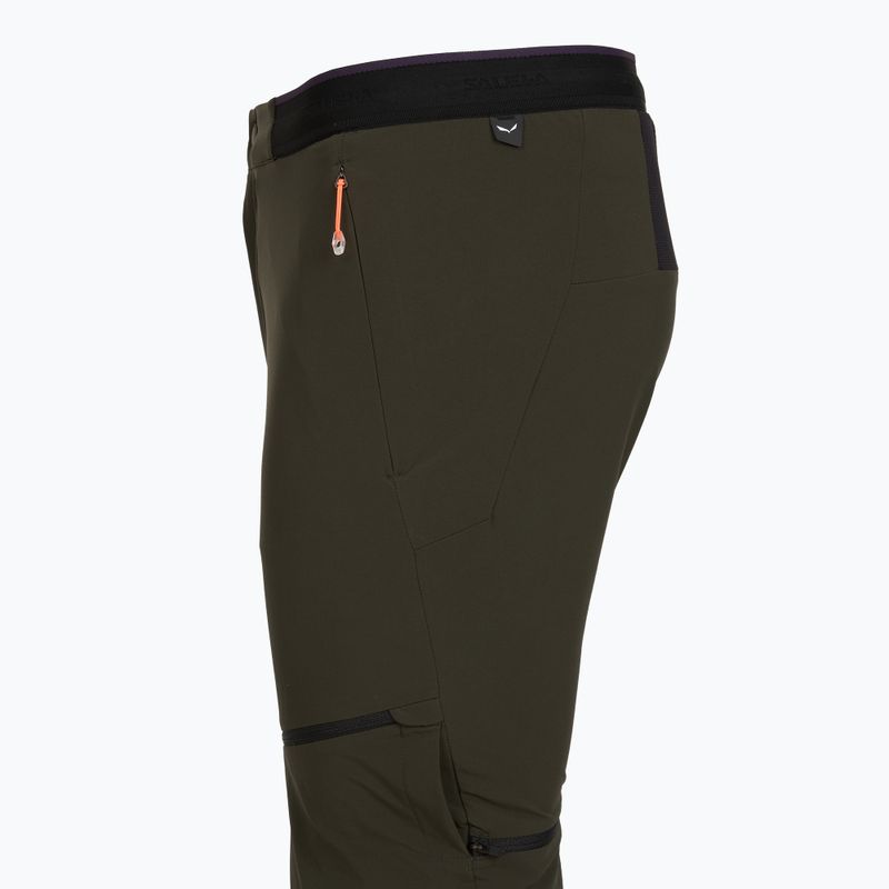 Мъжки панталони за трекинг Salewa Pedroc 3 DST 2IN1 dark olive 4