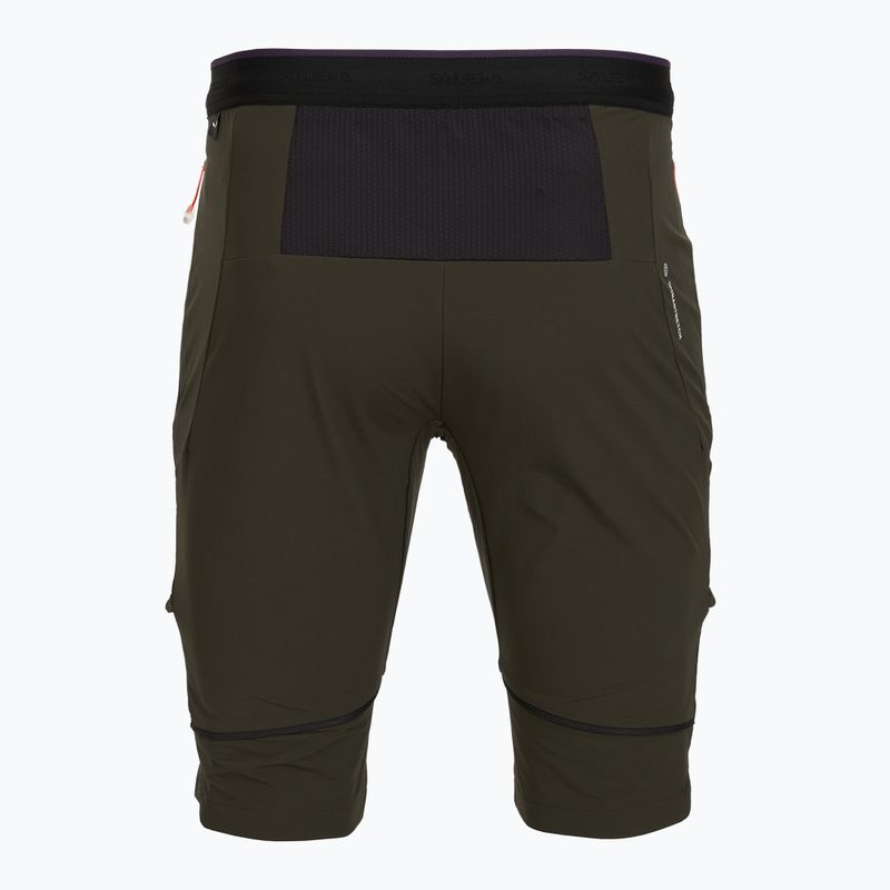 Мъжки панталони за трекинг Salewa Pedroc 3 DST 2IN1 dark olive 6