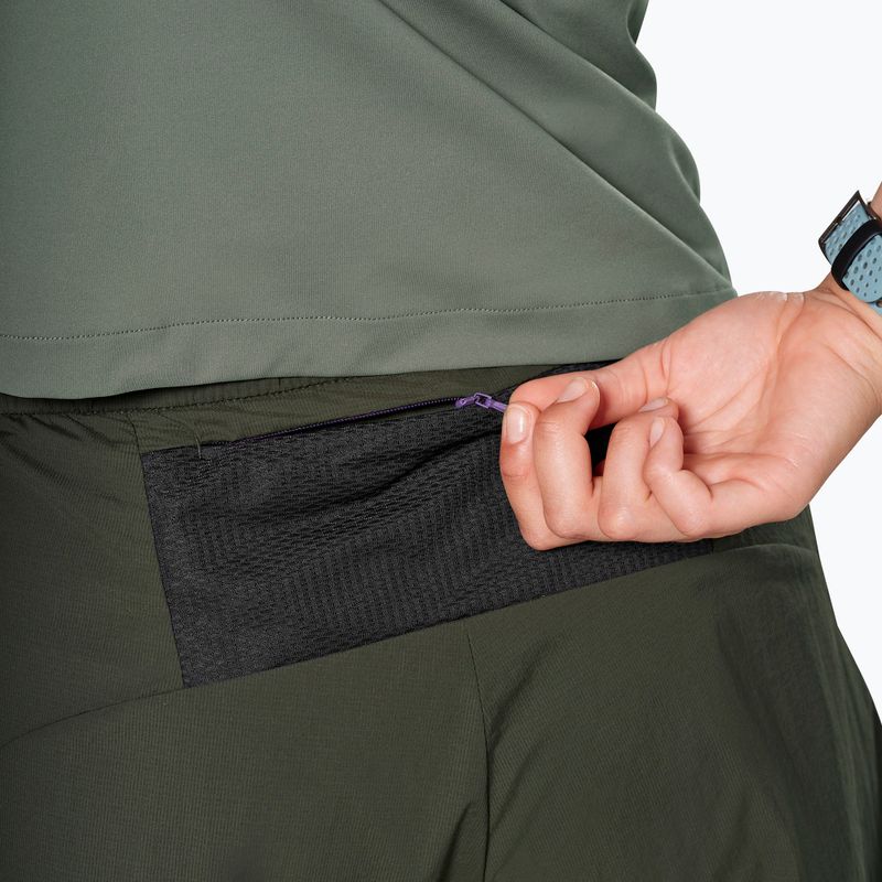 Дамски шорти за трекинг Salewa Pedroc DST 2IN1 dark olive int/0870 5