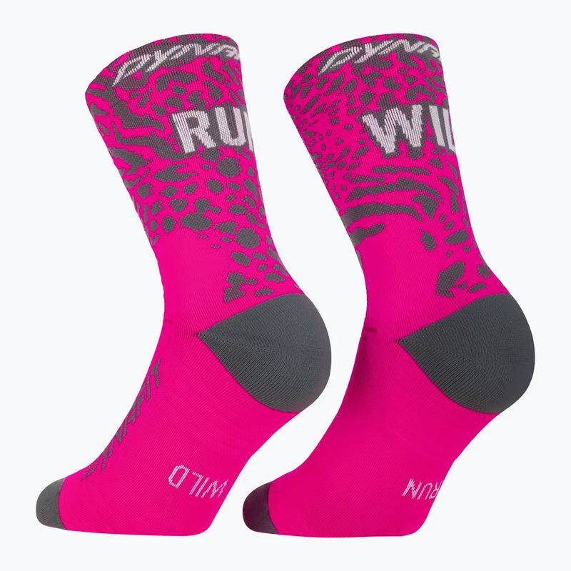 Чорапи DYNAFIT Run Wild Crew pink glo 5