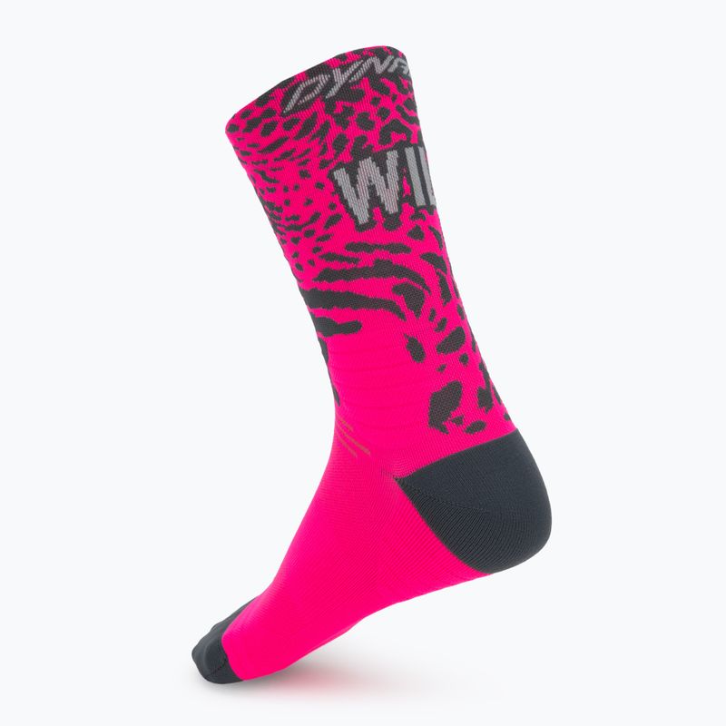 Чорапи DYNAFIT Run Wild Crew pink glo 2