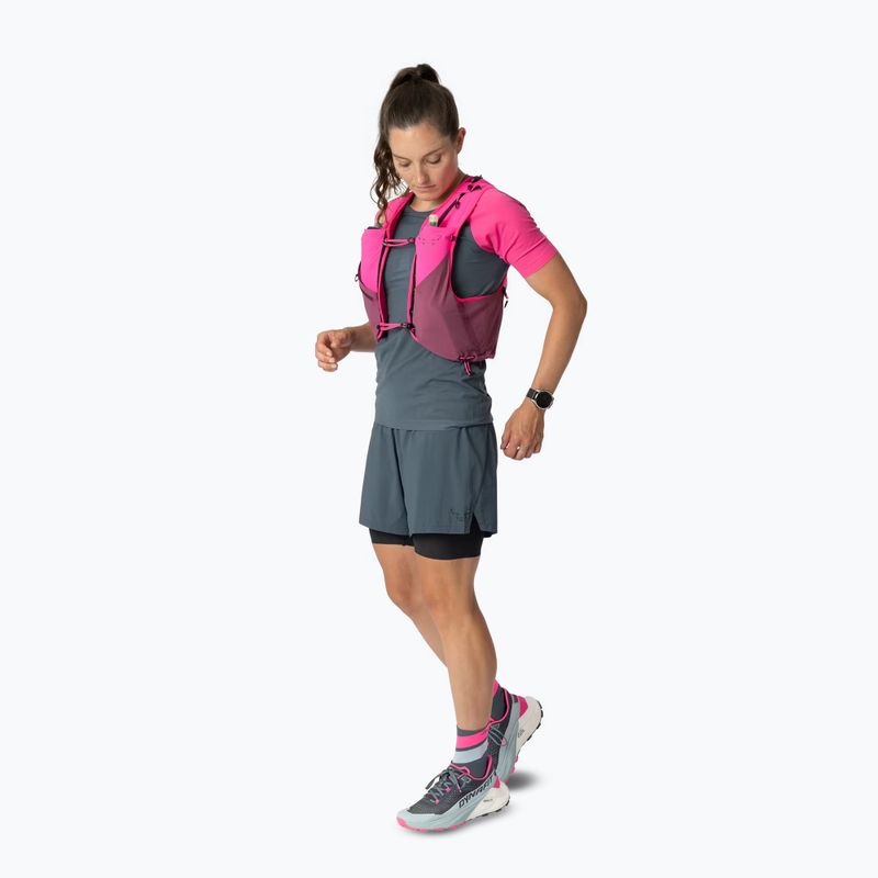 Жилетка за бягане DYNAFIT Alpine 8 Vest pink glo/amaranth 2