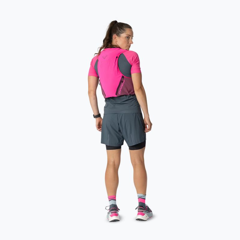 Жилетка за бягане DYNAFIT Alpine 8 Vest pink glo/amaranth 3