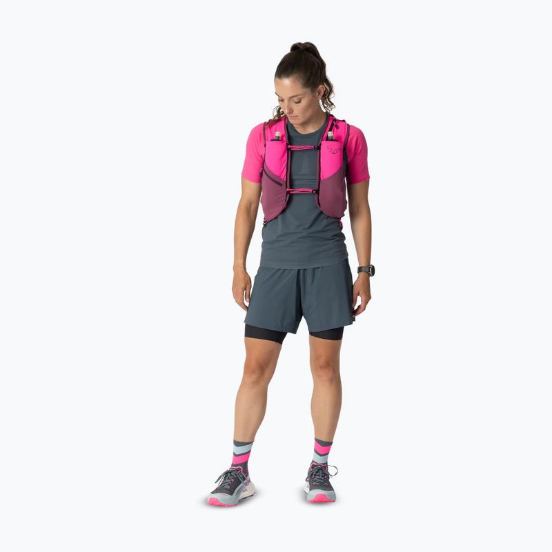 Жилетка за бягане DYNAFIT Alpine 15 Vest pink glo/amaranth 3