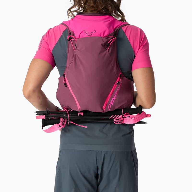 Жилетка за бягане DYNAFIT Alpine 15 Vest pink glo/amaranth 6