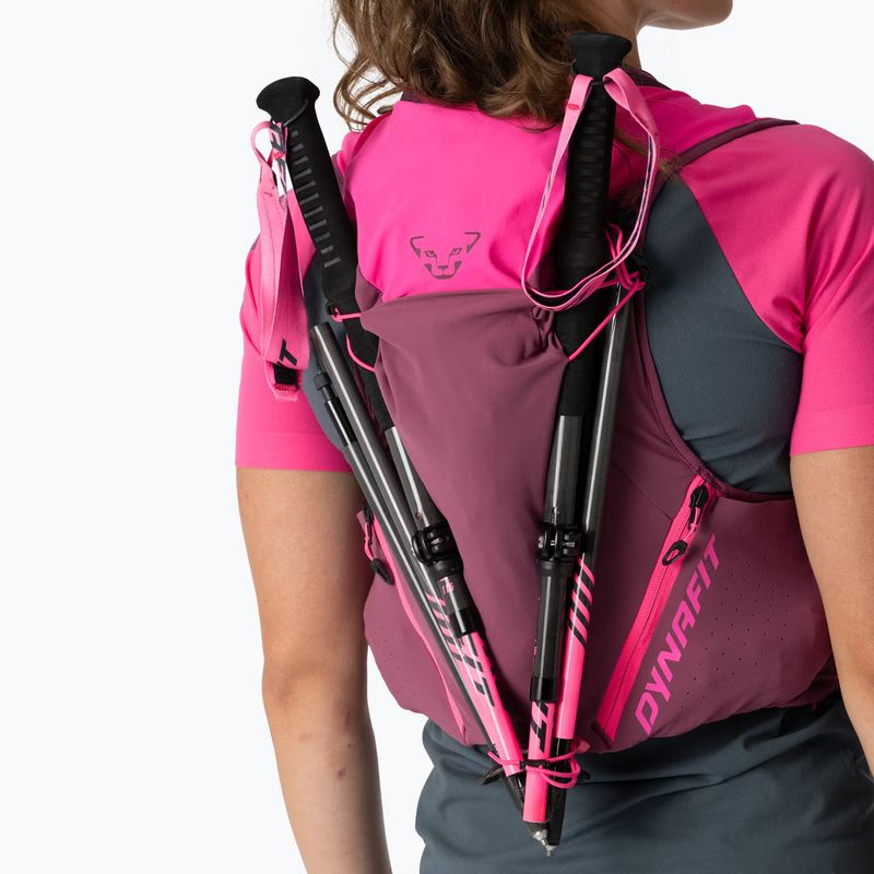 Жилетка за бягане DYNAFIT Alpine 15 Vest pink glo/amaranth 7