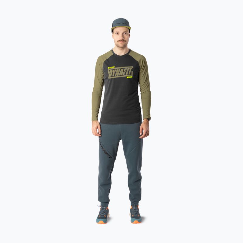 Мъжка блуза за бягане с дълъг ръкав DYNAFIT 24/7 military green/0910 2