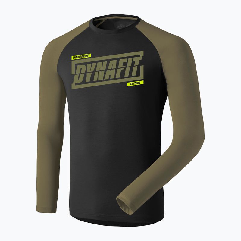 Мъжка блуза за бягане с дълъг ръкав DYNAFIT 24/7 military green/0910 4