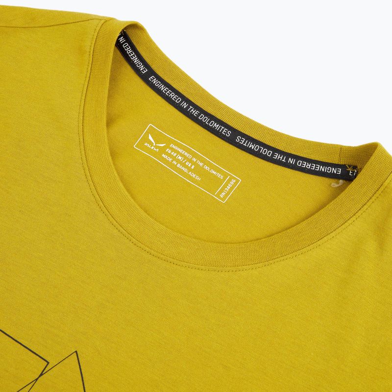 Мъжка тениска Salewa Eagle Geometric olive oil 3