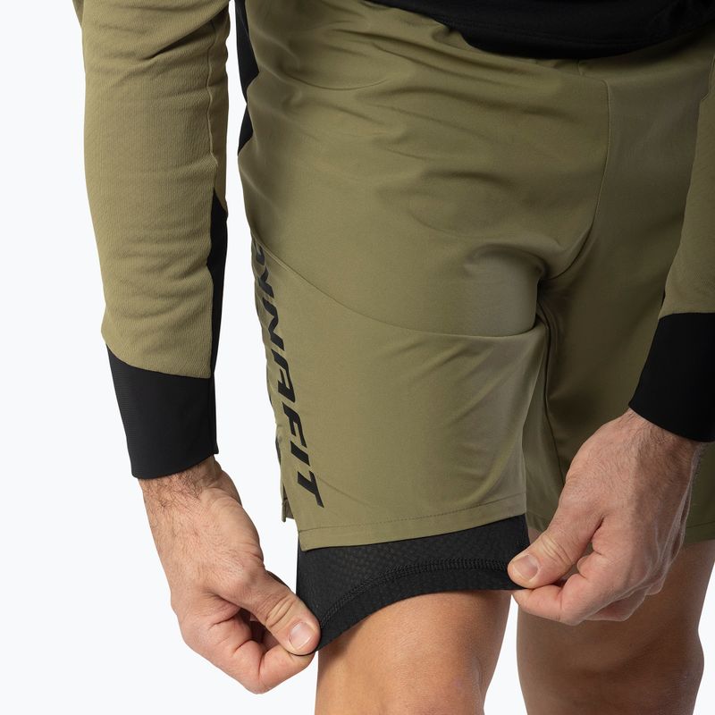Мъжки шорти за бягане DYNAFIT Alpine Pro 2IN1 military green 4