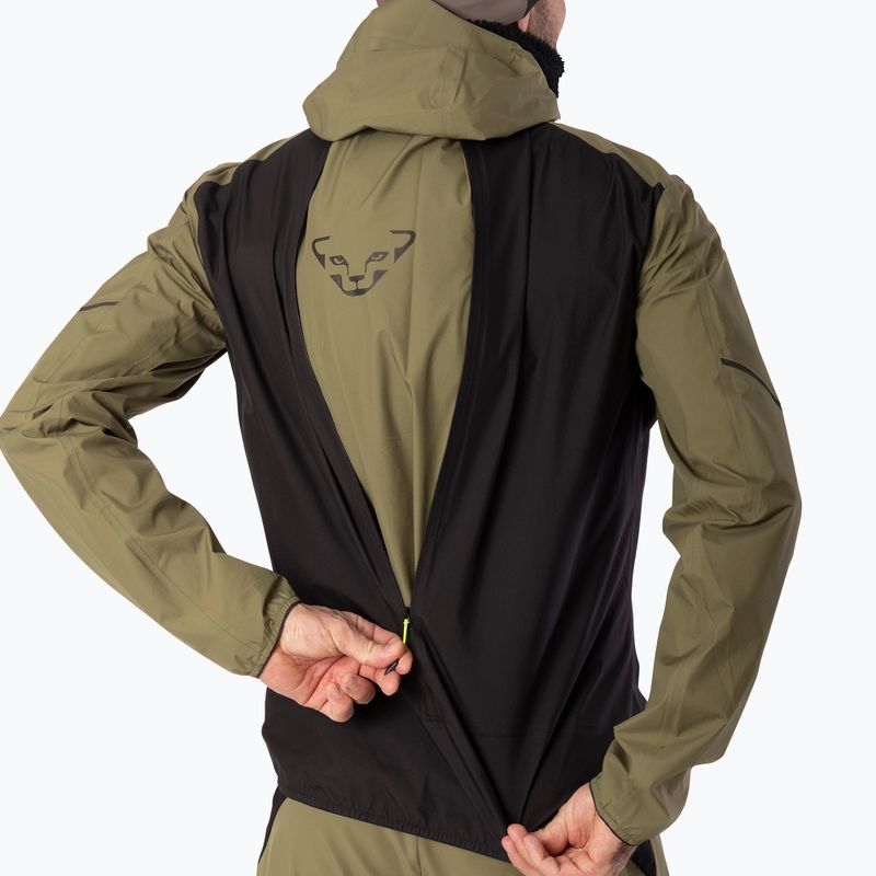 Мъжко яке за бягане DYNAFIT Alpine 3L military green/0910 7