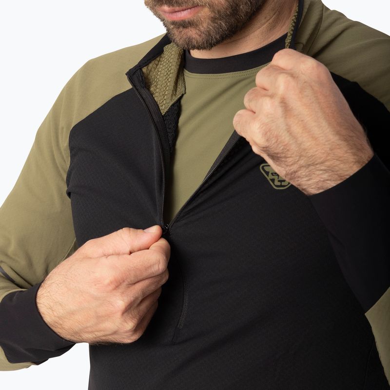 Мъжки суитшърт за бягане Dynafit Alpine LS 1/2 Zip Tee military green/0910 4
