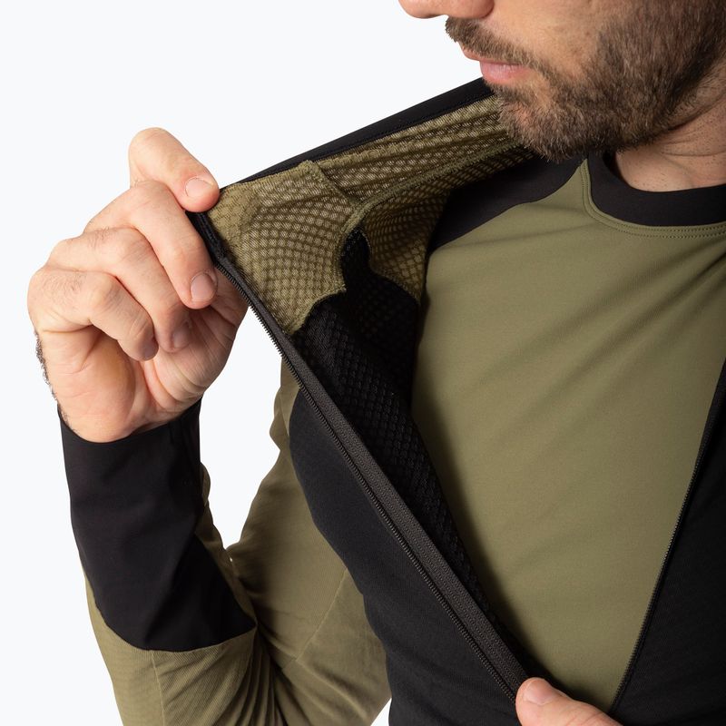 Мъжки суитшърт за бягане Dynafit Alpine LS 1/2 Zip Tee military green/0910 5