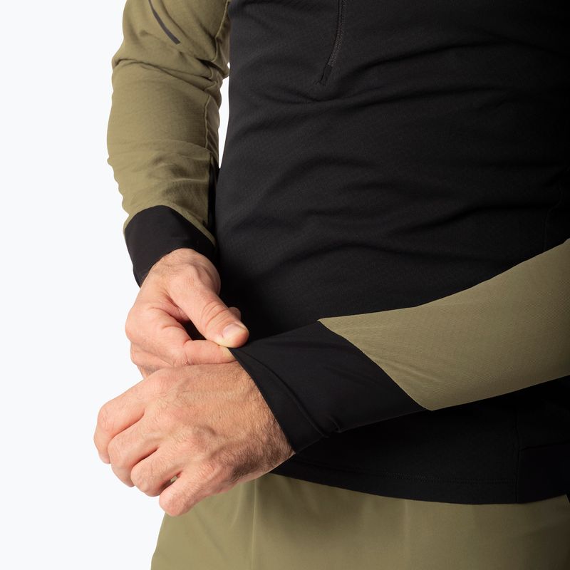 Мъжки суитшърт за бягане Dynafit Alpine LS 1/2 Zip Tee military green/0910 6