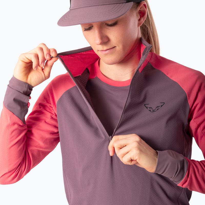 Дамски суитшърт за бягане Dynafit Alpine LS 1/2 Zip Tee cabana/6A90 4