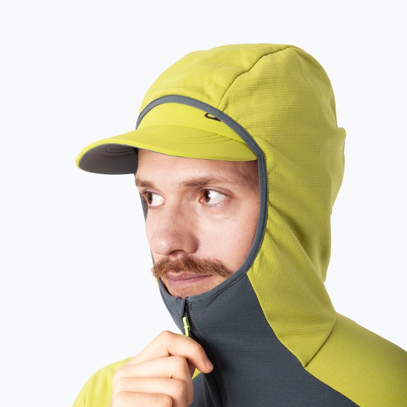 Мъжки ски-туринг суитшърт DYNAFIT Radical Polartec с качулка golden lime/0720 3