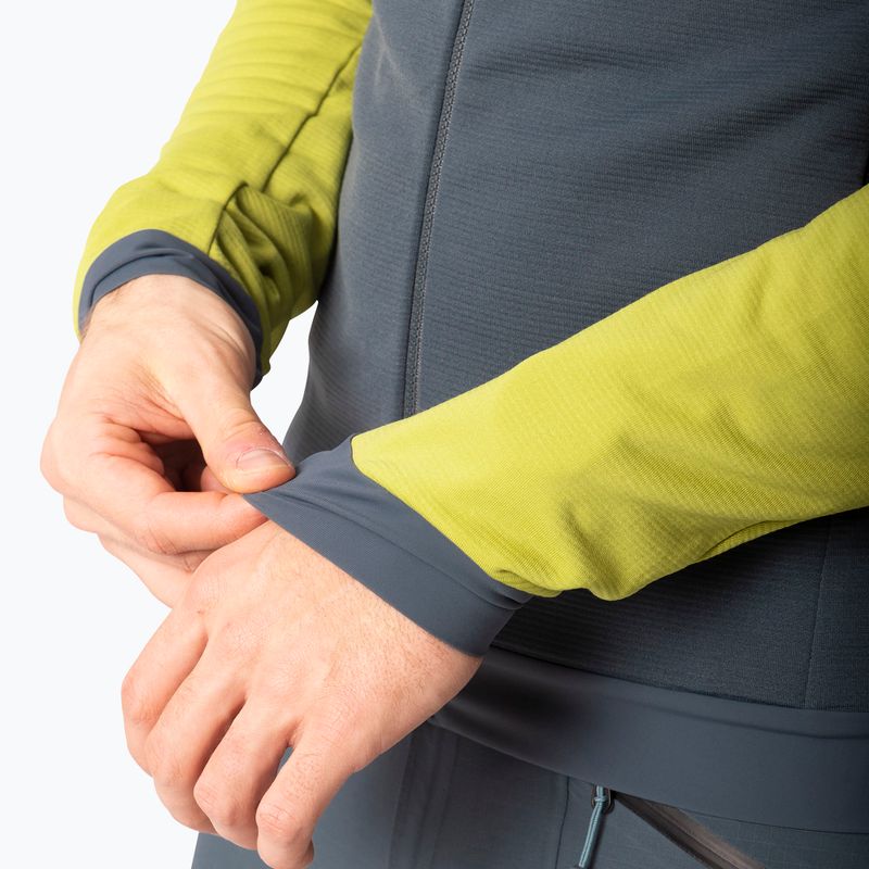 Мъжки ски-туринг суитшърт DYNAFIT Radical Polartec с качулка golden lime/0720 5
