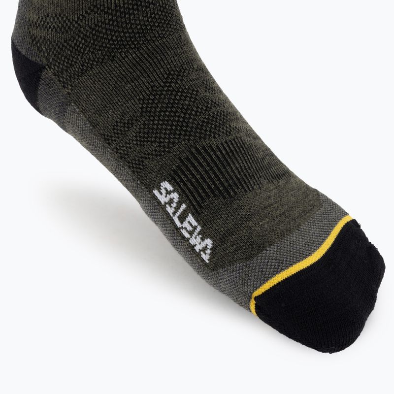 Мъжки чорапи Salewa Ortles AM Crew dark olive 3