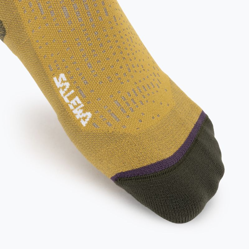 Мъжки чорапи Salewa Pedroc Quarter olive oil 3