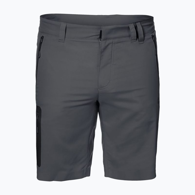 Мъжки къси панталони за трекинг Jack Wolfskin Active Track сив 1503791_6116 5