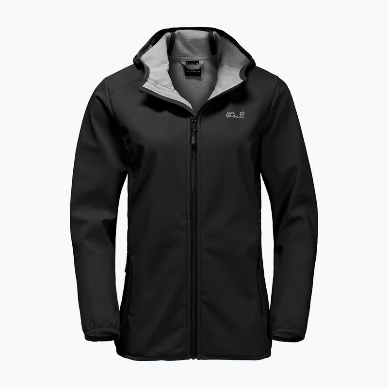 Куртка софтшел за жени Jack Wolfskin Northern Point czarna 1304011_6001
