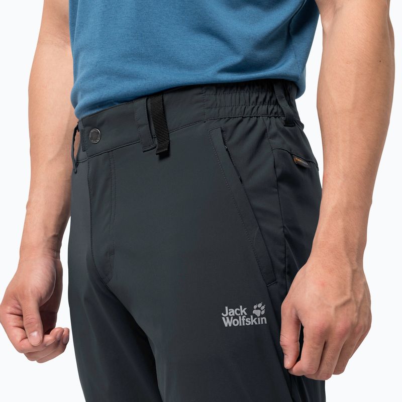 Мъжки софтшел панталони Jack Wolfskin Activate Light dark grey 1503772_6350 3