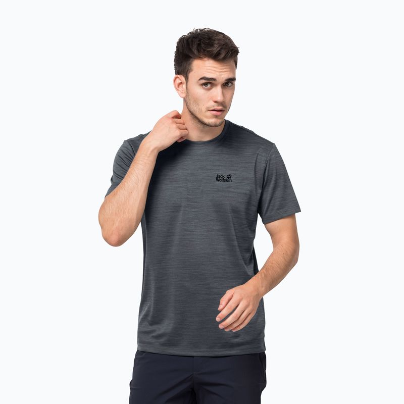 Мъжка риза за трекинг Jack Wolfskin Hydropore XT сива 1806131_6116