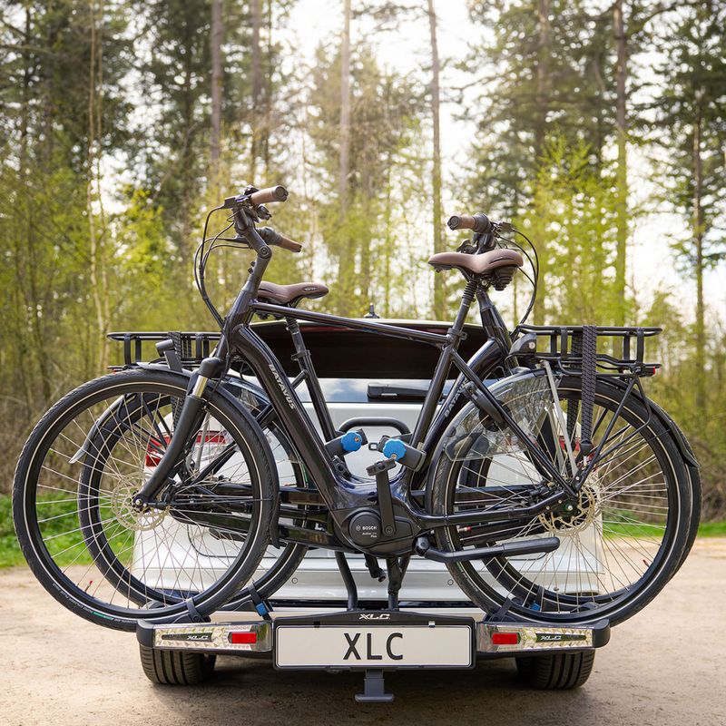 XLC Azura Xtra LED 2Bikes багажник за теглич сребристо/черно 19