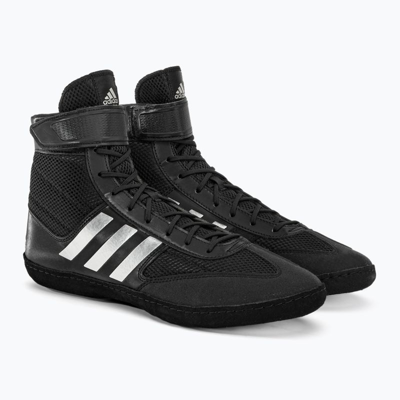 Мъжки боксови обувки adidas Combat Speed.5 черно/сребърно 4