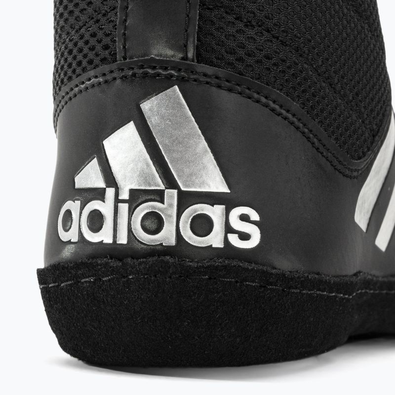 Мъжки боксови обувки adidas Combat Speed.5 черно/сребърно 9