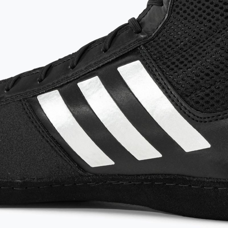 Мъжки боксови обувки adidas Combat Speed.5 черно/сребърно 10