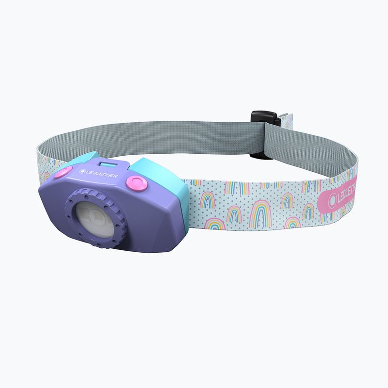 Ledlenser KidLed 2 Box фенерче за глава лилаво 502538