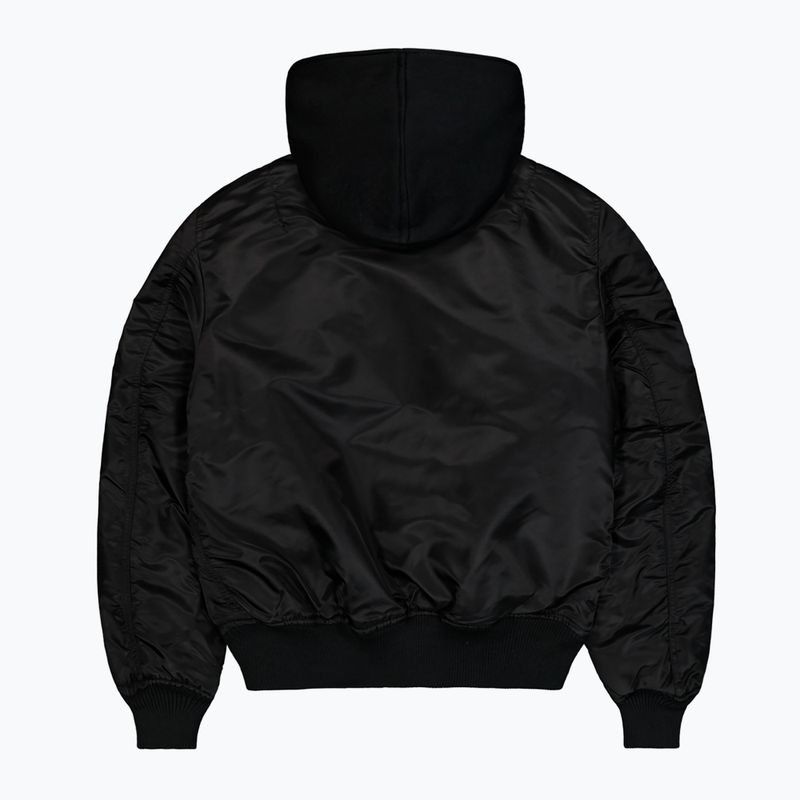 Alpha Industries MA-1 D-Tec Bomber с бродерия на ръкавите черно/отразително яке за мъже 8