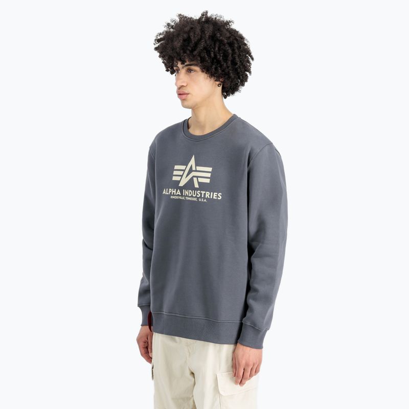 Мъжки суитшърт Alpha Industries Basic greyblack 3