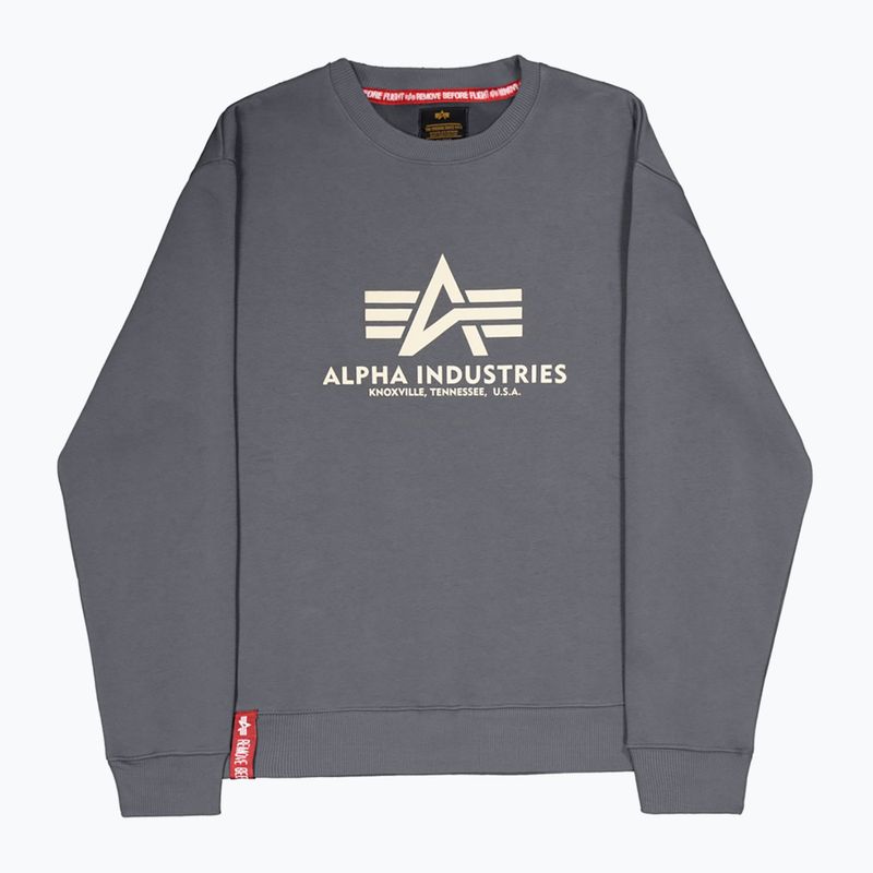 Мъжки суитшърт Alpha Industries Basic greyblack 5
