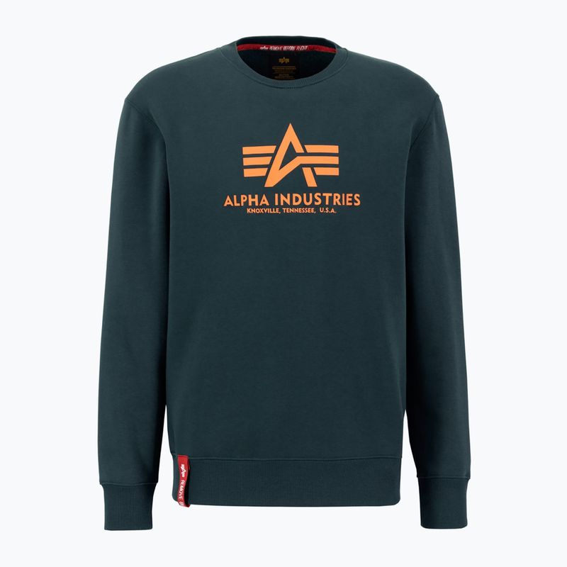 Мъжки суитшърт Alpha Industries Basic dark petrol 2