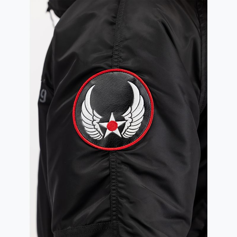 Alpha Industries мъжко яке N3B Airborne с качулка черно 6