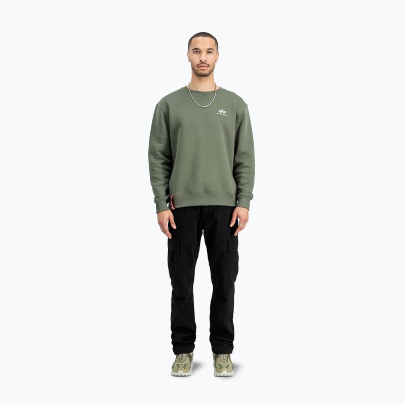 Мъжки потник Alpha Industries Basic Small Logo dark olive 2